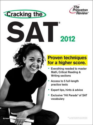 cover image of Cracking the SAT, 2012 Edition